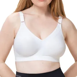 Sport-BH mittlerer Halt - Wellness N WEISS 85B