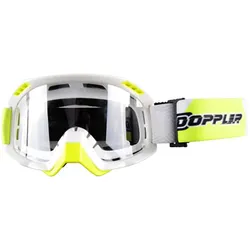 Crossbrille Doppelglas Doppler weiß / gelb