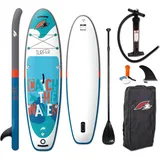 F2 SUP-Board F2 Stand Up Paddling Board Surfer Kid SUP 8,2 Weiß/Blau 2024