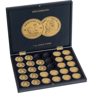 Münzkassette für 30 Krügerrand Goldmünzen (1 oz) in Kapseln