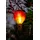 NORTHPOINT Laterne Kunststoff/Metall 19x58x19 cm Solar 1 Stück Rot/Grün