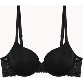 PASSIONATA Halbschalen-BH NINA mit Spitzendetails schwarz 85