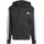 Kapuzensweatjacke Herren Schwarz/Weiß 4XL