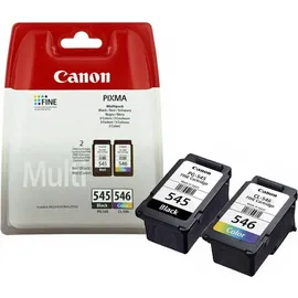 Canon PG-545 schwarz + CL-546 CMY