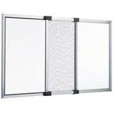 VIGOR Moskitonetz Ausziehbar 50 x 40/92 x 40 cm Grau