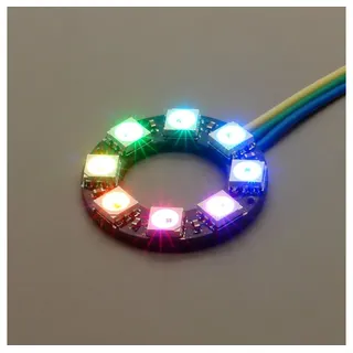 BerryBase NeoPixel Ring mit 8 WS2812 5050 RGB LEDs