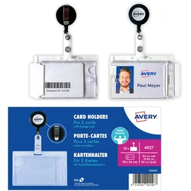 Avery Zweckform Namensschilder mit Clip 90,0 x 54,0 mm, 10 St.