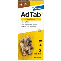 AdTab 56 mg Kautabletten Hunde 1,3-2 kg 3 St