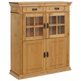 Home Affaire Highboard »Vinales« Vitrine, Breite 112 cm beige