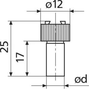 Helios-Preisser Einspannschaft für Fühler hebelmessgerät 8 mm h6
