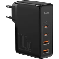 Baseus GaN2 Pro Quick Charger (100 W), USB + 2x USB-C 100W EU Schwarz