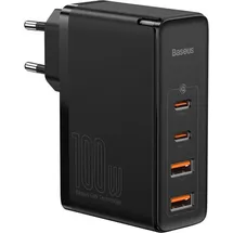 Baseus GaN2 Pro Quick Charger (100 W), USB + 2x USB-C 100W EU Schwarz