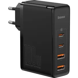 Baseus GaN2 Pro Quick Charger (100 W), USB + 2x USB-C 100W EU Schwarz