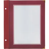 Securit Wood-Range A5 Menükarteneinsätze für doppelseitigen 5er. Satz, Weinrot