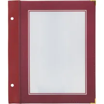 Securit Wood-Range A5 Menükarteneinsätze für doppelseitigen 5er. Satz, Weinrot