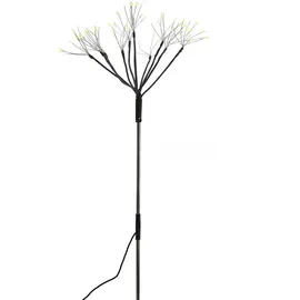 MARELIDA LED Gartenstecker Feuerwerk Firework Fernb. Leuchtstäbe 8er Set schwarz