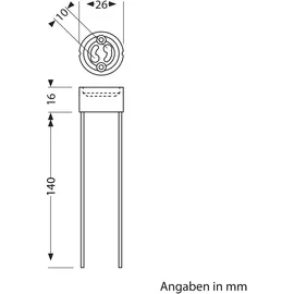 PARLAT GU10 Fassung aus Keramik 230V max. 25W