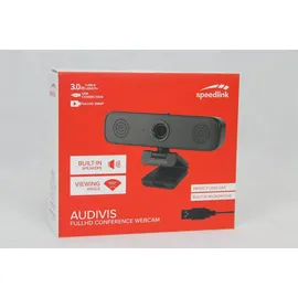 Speedlink Audivis Full HD Webcam Schwarz