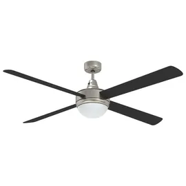 vidaXL Deckenventilator 130 cm Schwarz