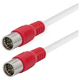 Maxtrack SAT Anschlusskabel 1x F-Stecker 1,50 m Weiß