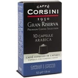 Caffè Corsini - Nespresso Kompatible Kapseln, Gran Riserva Arabica Espresso, 6 Boxen à 10 Stück, 312g