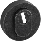 halcö 0111.114.00.0.01 Sicherheitsrosette rund - außen, PZ, mit KZS, verzinkt schwarz passiviert,