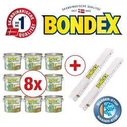 BONDEX Gartenholz Öle, Wasser-stop Abperleffekt, Wetterschutz, UV-Schutz, 20 l, Kiefer und Fichte