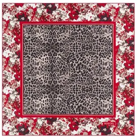 Roeckl Wild Gallery 53x53 Tuch, Multi red, 53 x 53 cm - 53 x 53 cm