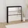 vidaXL Schuhschrank 63 x 67 x 17 cm mit Spiegel 2 Fächer schwarz