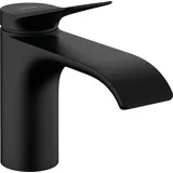 hansgrohe Standventil Vivenis, Wasserhahn für Kaltwasser mit Auslauf Höhe 80 mm, Armatur wassersparend, Mattschwarz