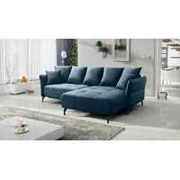 Fun Möbel Ecksofa Schlafsofa Sofa SADIE Stoff Element, Ottomane