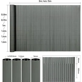 Sekey Sichtschutzmatte PVC 100 x 400 cm Hellgrau