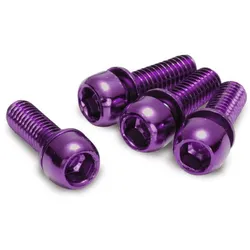 Schrauben Set für Scheibenbremse M6 x 18mm - 4 Stück - purple EINHEITSGRÖSSE