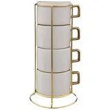 SECRET DE GOURMET Tasse 0,17 l Weiß 4 St.