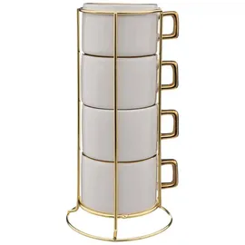 SECRET DE GOURMET Tasse 0,17 l Weiß 4 St.