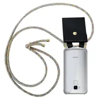 Cadorabo Hülle für Honor 5C Schutzhülle in Gelb Handy Kette Silikon Kordel abnehmbares Etui