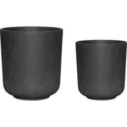 Among Übertöpfe schwarz 2 St.