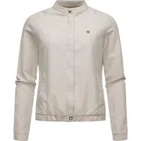 Ragwear Damen, Leichte Übergangsjacke in Leinen-Optik Blousonjacke Leinenhemd Malawi Linen YOUMODO Bone Gr. L - L