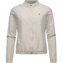 Ragwear Damen, Leichte Übergangsjacke in Leinen-Optik Blousonjacke Leinenhemd Malawi Linen YOUMODO Bone Gr. L - L