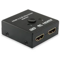 Equip 332723 Bidirektionaler HDMI Switch HDMI 2-Port Verteiler /