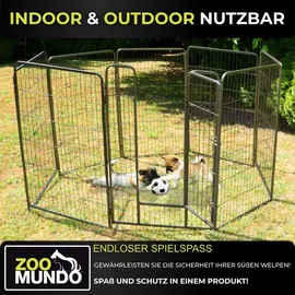 zoomundo Welpenauslauf 8-eck XL Schwarz
