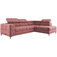 XXL Ecksofa Couch mit Schlaffunktion, Schlafsessel mit Bettfunktion L Form, Big Sofa, Schlafsofa mit Bettkasten, Ecksofa mit Schlaffunktion 280 cm breit, Sofa mit Schlaffunktion (Rechts, Cloud 63)