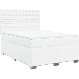 vidaXL Boxspringbett 140 x 200 cm Weiß