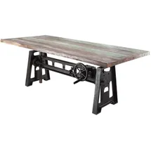 Massivmoebel24 Altholz 220 x 75-105 x 100 cm mehrfarbig