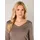 Base Level V-Ausschnitt-Pullover taupe 46
