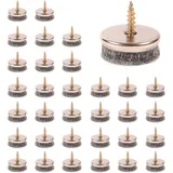 Filzgleiter für Möbel – Filzgleiter mit 22 mm Durchmesser für Möbelfüße. 5MM dicke Stuhlbein-Bodenschoner. Möbelpolster mit einfacher Schraubmontage sind ideale Bodenschutzpolster