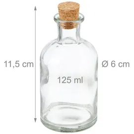 Relaxdays Deko-Glas 125 ml 24 St.