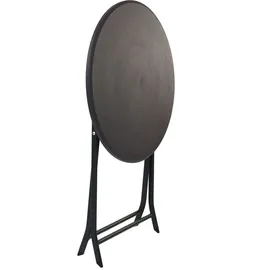 Baumarktplus Bistrotisch Ø 60 x 75 cm Grau/Schwarz