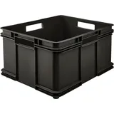 keeeper Aufbewahrungswännchen mit Tragegriffen, Euro-Box XXL, Procyclen, 54 l, Bruno Eco Line, Eco Graphitgrau