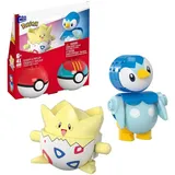 Mattel Pokémon 2er Pokéball Set - Plinfa und Togepi